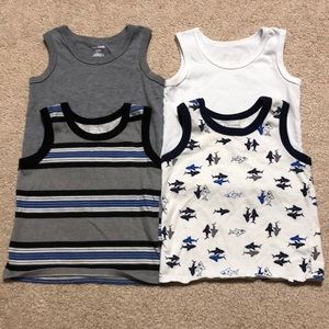 Bundle of four boys 2T tank tops